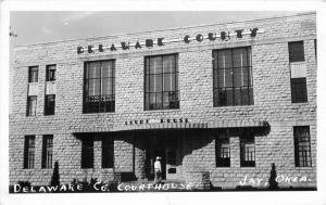 1950s Delaware County Courthouse Jay Oklahoma RPPC real photo postcard 7184