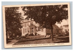 Vintage 1920's Postcard Administration Michigan State Normal College Ypsilanti