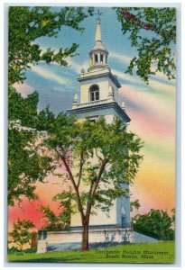 1940 Scenic View Dorchester Heights Monument South Boston Massachusetts Postcard