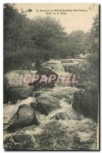 Old Postcard surroundings St. Junin Haute Vienne Banks of the Glane