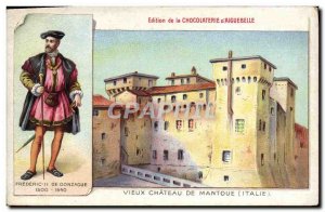 Old Postcard Old Chateau De Mantua Italy Frederic II Gonzaga Chocolaterie d &...