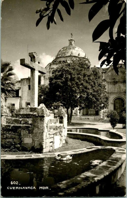 Vtg Postcard RPPC 1940s EKC Sello - Cuernavaca Morelos Mexico