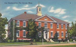 Post Headquarters Fort Devens Massachusetts