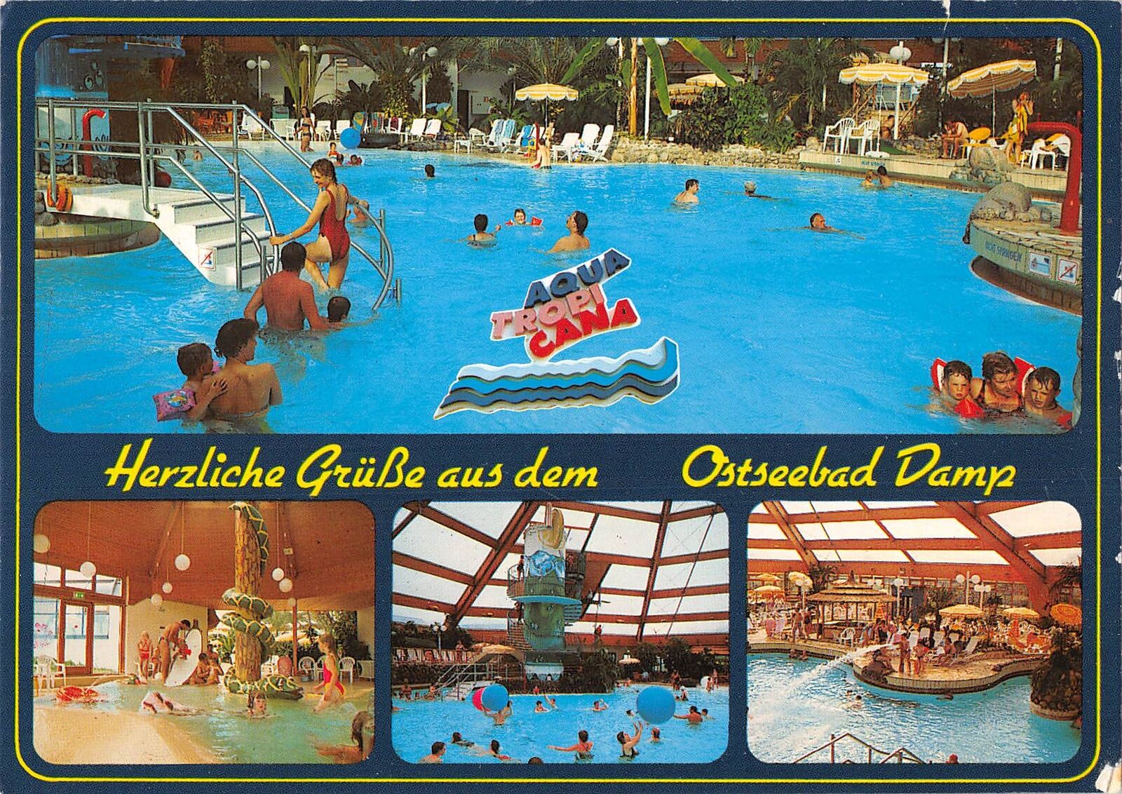 GG12854 Herzliche Gruesse aus dem Ostseebad Damp Schwimmbad Swimming