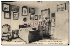 Postcard Old Cinema Pont aux Dames Retirement home theater artists The room C...