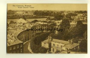 tp7931 - Cambridgeshire - The Crescent from Church Tower in Wishbech -  postcard