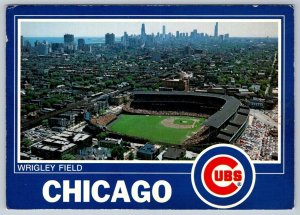 Wrigley Field, Chicago, Illinois, Aerial View Postcard, Home Of Chicago Cubs