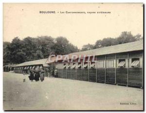 Postcard Old Horse Riding Equestrian Boulogne The cantonments external Facade