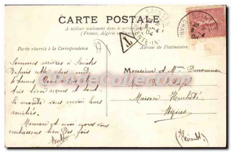 Postcard Saintes Old Bridge