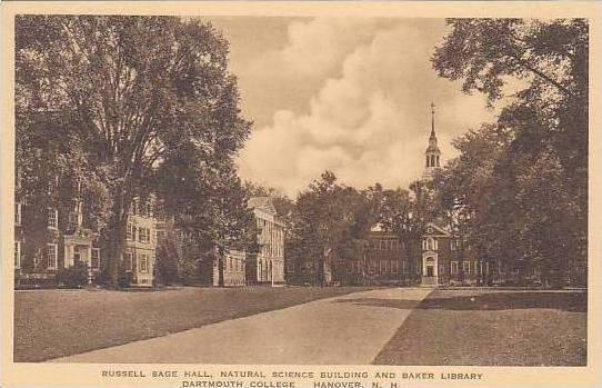 New Hampshire Hanover Russell Sage Hall Natural Science Building And Baker Li...