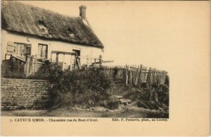 CPA CAYEUX-sur-MER - Chaumiere rue du Bout d'Aval (121178)
