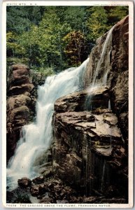 The Cascade Above Flume Franconia Notch New Hampshire NH Waterfalls Postcard