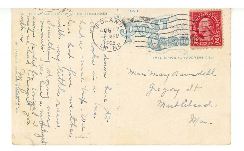 ME - Songo River. Steamer Above Sliding Bridge