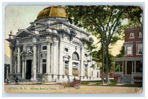 1908 Savings Bank of Utica, Utica New York NY Kirkland NY Tuck Postcard