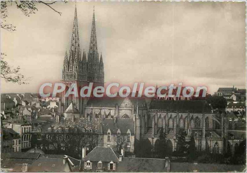 Modern Postcard Quimper (Finistere) The Cathedral