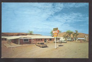 TES NEZ IAH ARIZONA NAVAJO TRAILS MOTEL RESTAURANT OLD CARS VINTAGE POSTCARD