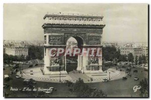 Old Postcard Paris Arc de Triomphe