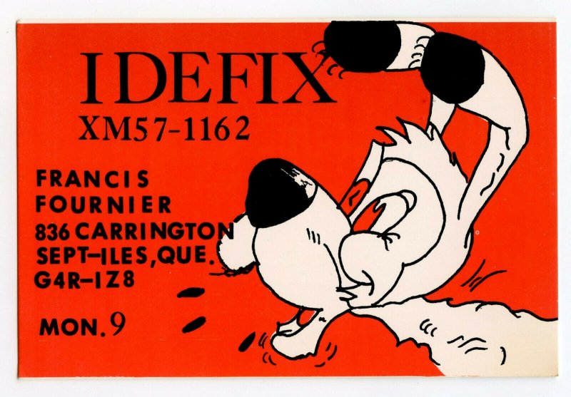 Nice Used QSL Radio Card From Sept-Iles Quebec Canada XM57-1162