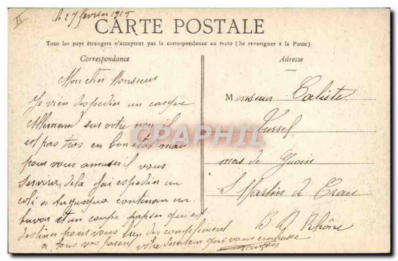 Old Postcard Our Army 75 in action