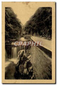 Old Postcard al large chartreuse Road Waterfall Fourvoire