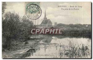 Postcard Old Souppes Bords du Loing taking the Prairie View