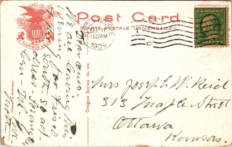 Postcard Elks Building in Portland, Oregon