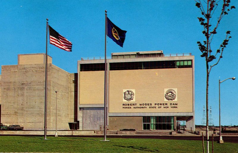 Canada - ON, Cornwall. Robert Moses Power Dam Building