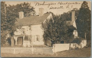 SOMERVILLE NJ WASHINGTON'S HEADQUARTERS ANTIQUE REAL PHOTO POSTCARD RPPC