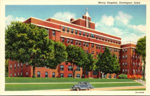 Iowa Davenport Mercy Hospital Curteich