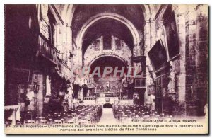 Old Postcard Saintes Maries De La Mer Interior