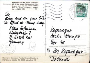 POSTCARD. GERMANY. Drawing Wintermotiv.