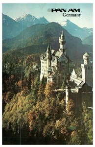 Pan American Pan Am Germany Travel Postcard Posted 1980 from Osaka Japan