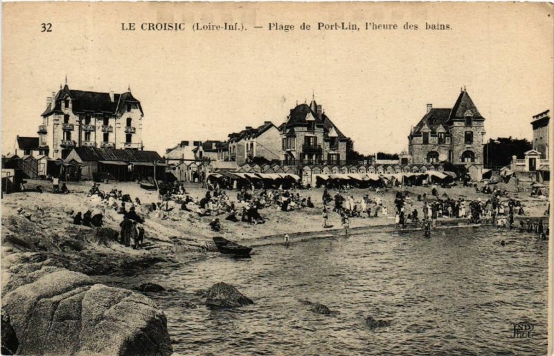 CPA Le Croisic (Loire-Inf.) - Plage de Port-Lin, l'heure des bains (587430)