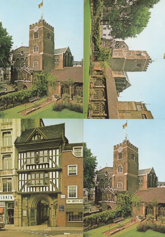 London Priory Church Of St Bartholomew The Great 4x Postcard s