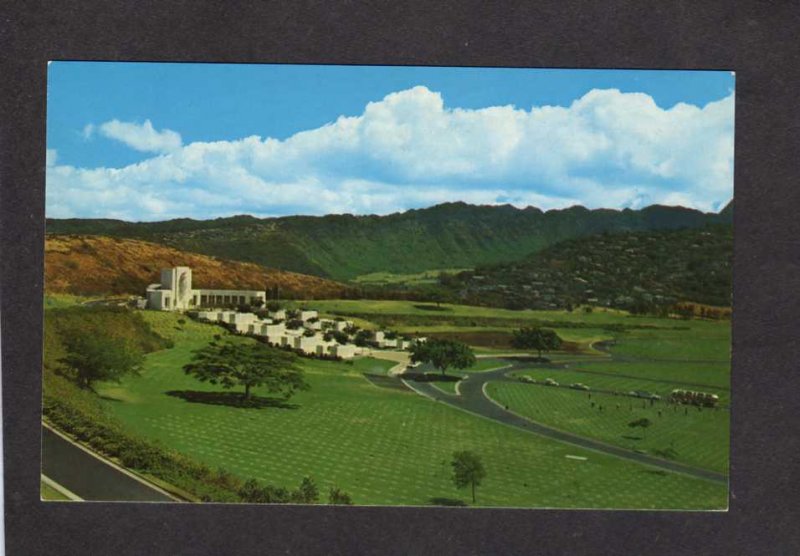 HI Gardens of the Missing Korean War Punchbowl Crater Honolulu Hawaii Postcard