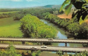 BUFFALO, Tennessee TN  CARS On BRIDGE Over BUFFALO RIVER  Humphreys Co  Postcard