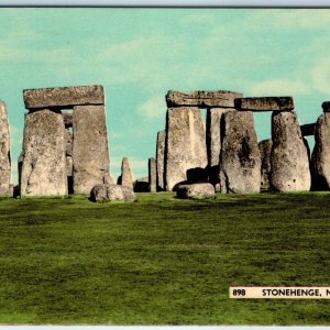 c1910s Salisbury, Wiltshire, England Stonehenge Stone Henge Ancient History A242
