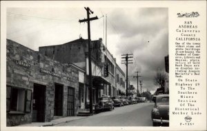 San Andreas California CA Stone Library Museum Real Photo Vintage Postcard