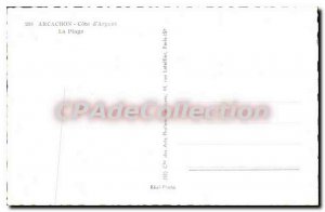 Old Postcard Arcachon Cote D'Argent The Beach