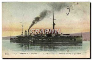 Old Postcard Boat War Vergniaud The Breastplate of & # 39escadre