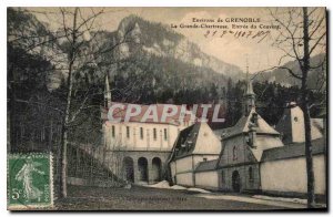 Old Postcard surroundings Grenoble Grande Chartreuse Convent Entree