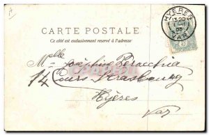 Old Postcard Fantasy Flowers Year 1905