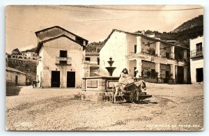 1930s RINCON DE TAXCO GUERRERO MEXICO STREET TOWN VIEW RPPC POSTCARD P1614