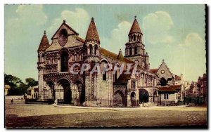 Old Postcard Poitiers Church of Our Lady