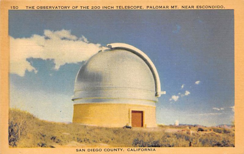 The observatory of the 200 inch telescope CA, USA Space Unused 