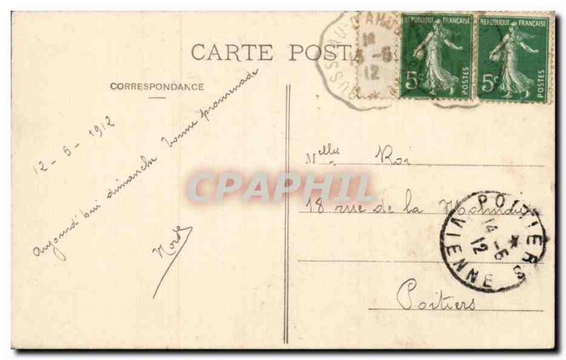 Old Postcard The dam expensive