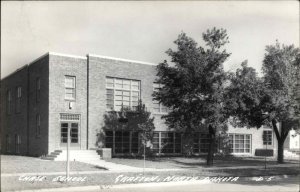 Grafton North Dakota ND Chase School Real Photo Vintage Postcard