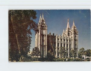 Postcard Mormon Temple, Salt Lake City, Utah