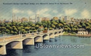 Mayo Bridge Over James River - Richmond, Virginia