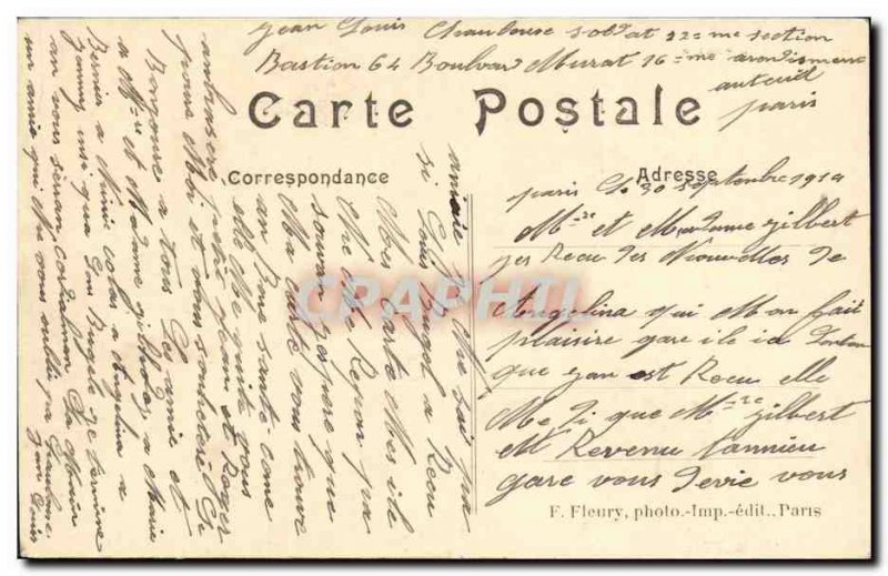 Old Postcard Paris Louvre wickets